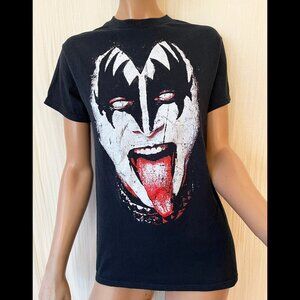 KISS t-shirt Gene Simmons demon tongue black Men's Small